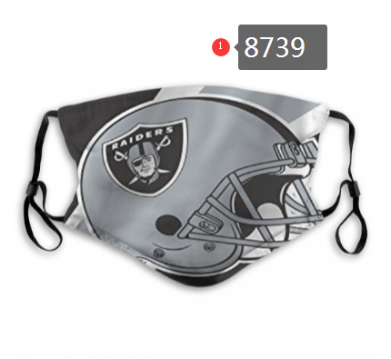 NFL 2020 Oakland Raiders #1 Dust mask with filter->nfl dust mask->Sports Accessory